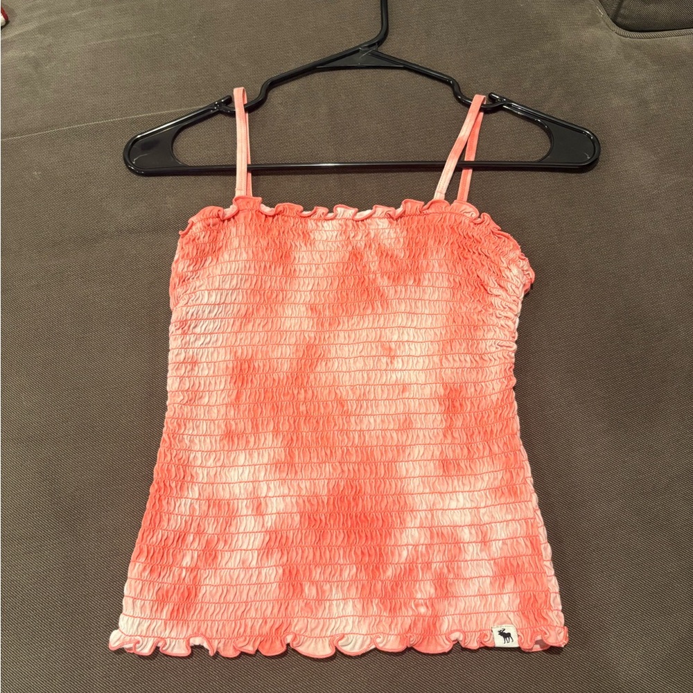 Abercrombie Kids Coral Smocked Camisole